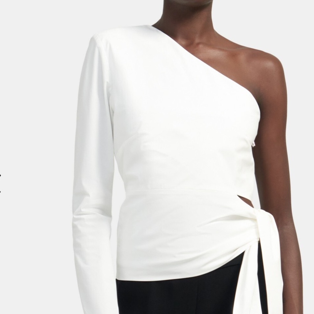 🎉HP🎉 Theory IWG One Shoulder Cut-out Top S